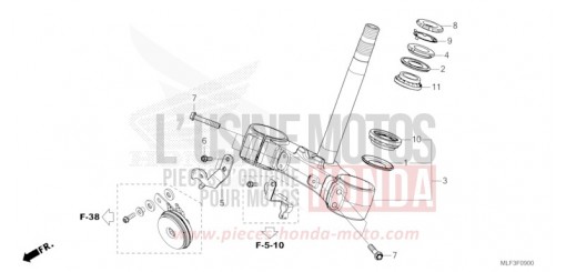 TIGE DE DIRECTION NT1100AN de 2022